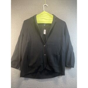 Gap‎ Cardigan Sweater Women's XXL Black Casual Business Preppy